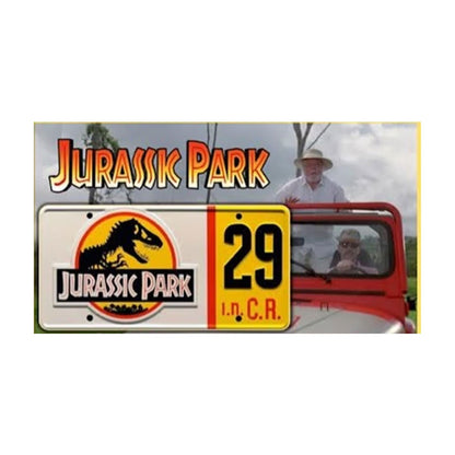 Jurassic Park Replica Numberplate