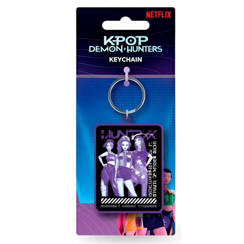 K-Pop Demon Hunters (Huntrix Group) PVC Keychain