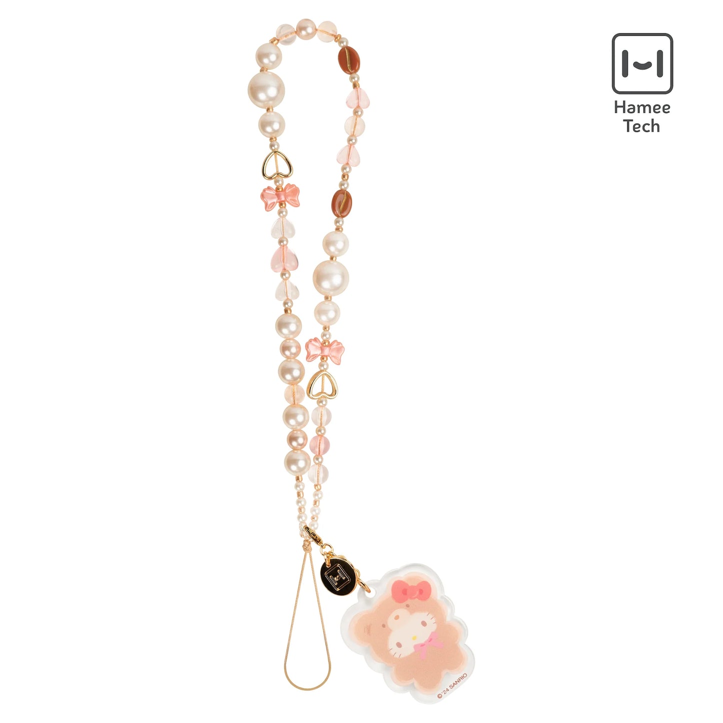 Sanrio Acrylic Beaded Strap Latte Bear Hello Kitty
