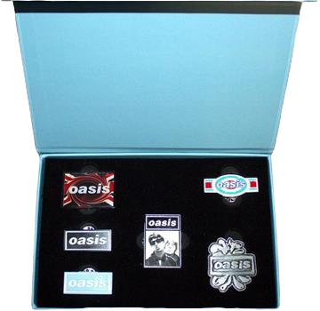 Oasis Pin Badge Set: Logos