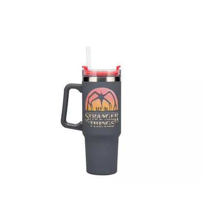 Stranger Things 5 900ml Insulated Cup and Straw
