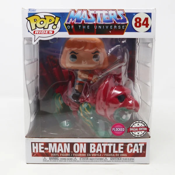 POP! Rides: MOTU: He-Man on Battle Cat (flocked)