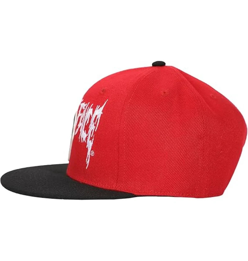 Ghostface Logo Rubber Badge Pu Snapback Cap