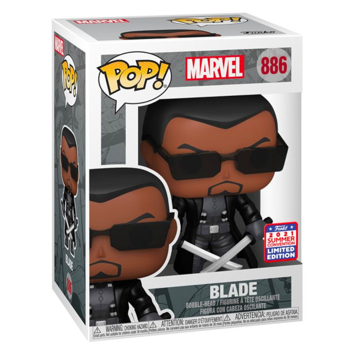 POP: Marvel: Blade 2021 SDCC Ltd Edt (886)