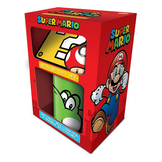 Super Mario Mug (Yoshi) and Keychain Gift Set