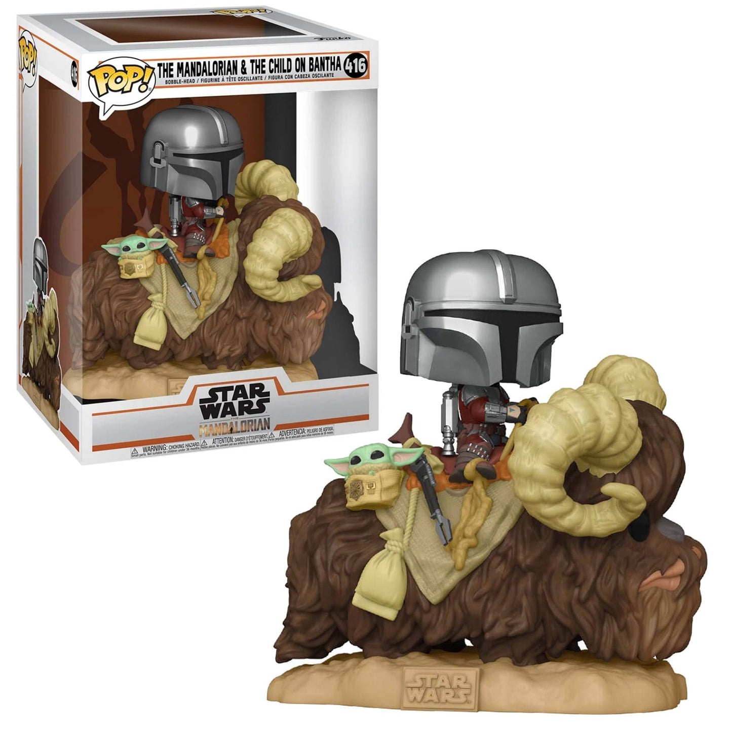 POP Deluxe: Mandalorian & The Child on Bantha