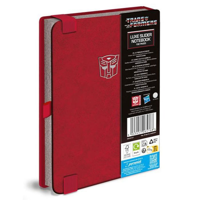 Transformers Optimus Prime Luxe Pen Slider A5 Notebook