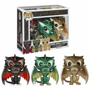 POP! GOT: Drogon, Rhaegal & Viserion 3PK Metallic