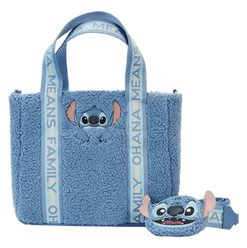 Loungefly: Stitch Plush Tote Bag w/Coin Bag