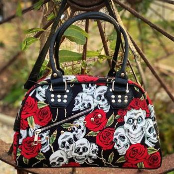 Banned Apparel: Skull & Roses Handbag
