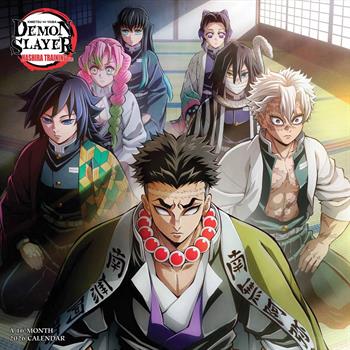 Demon Slayer 2026 Square Wall Calendar