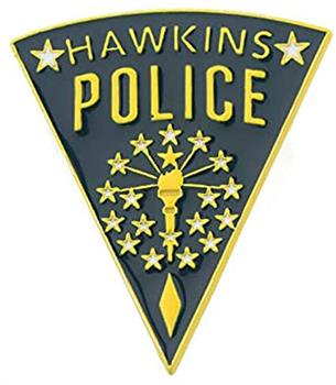 Stranger Things Hawkins Police Enamel Pin Badge