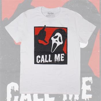 Ghost Face 'Call Me' Adults T-Shirt (XL)