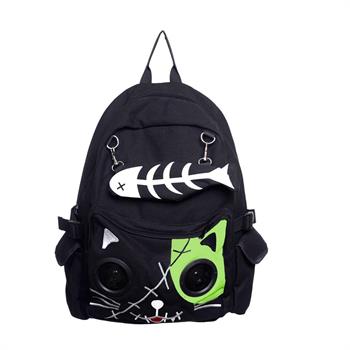 Banned Apparel: Kitty Speaker Backpack (Green)