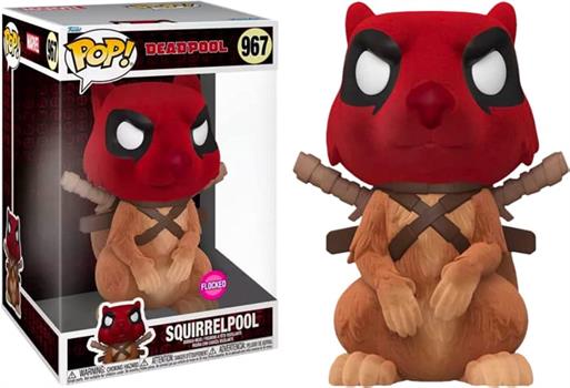 POP! Marvel Deadpool: Squirrelpool 10" Flocked