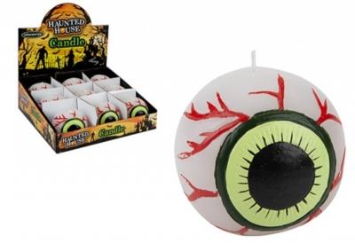 Eyeball Candle in Glass Holder
