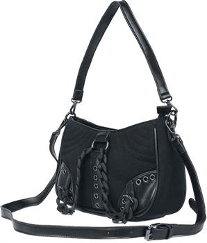 Banned Apparel: Black Earthworm Chain Handbag
