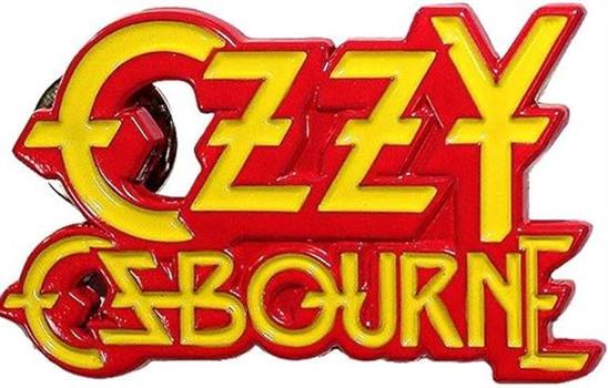 Ozzy Osbourne Pin Badge: Stacked Logo