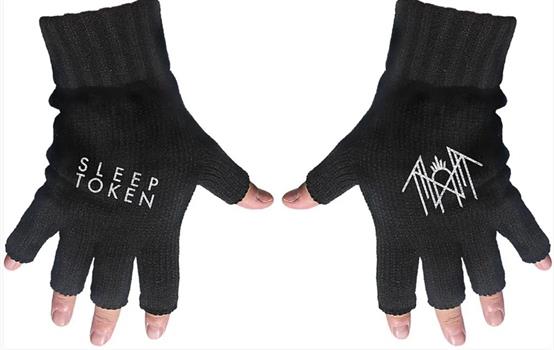 Sleep Token Unisex Fingerless Gloves: Logo & Sigil