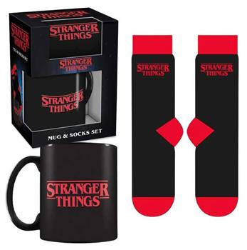 Stranger Things (Logo) Mug & Sock Set