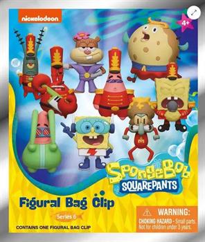 SpongeBob Squarepants 3D PVC Bag Clips Series 6