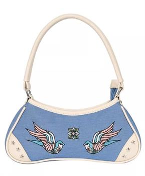 Banned Apparel: Blue Marilou Swallow Handbag