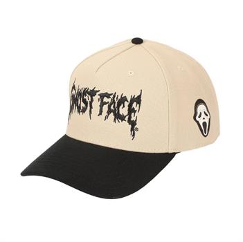 Ghost Face Adults Pre Curved Snapback White