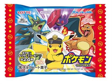 LOTTE Pokemon Choco Wafer with Sticker