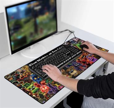 Five Nights at Freddys  Glow Montage Desk Mat
