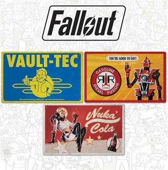 Fallout Tin Sign Set