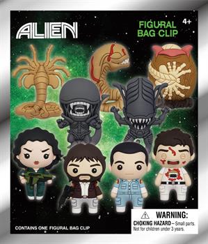 Alien 3D PVC Bag Clips Series 1