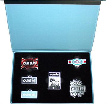 Oasis Pin Badge Set: Logos