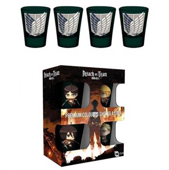 Attack on Titan Shot Glass Set