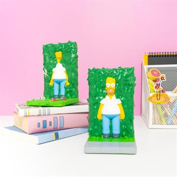 The Simpsons Homer in Bush Bookends