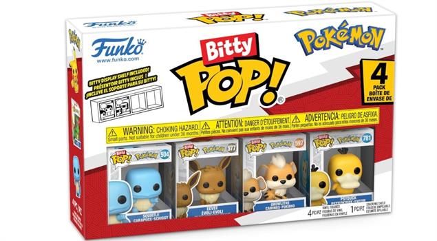 Bitty POP: Pokemon - Squirtle 4PK