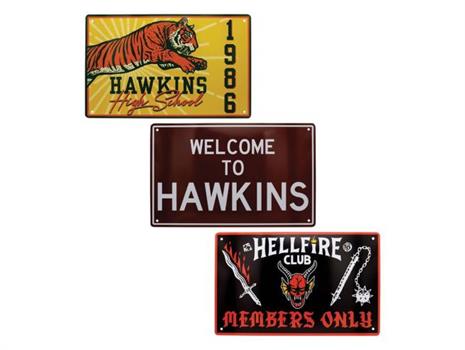 Stranger Things Set of 3 Tin Signs